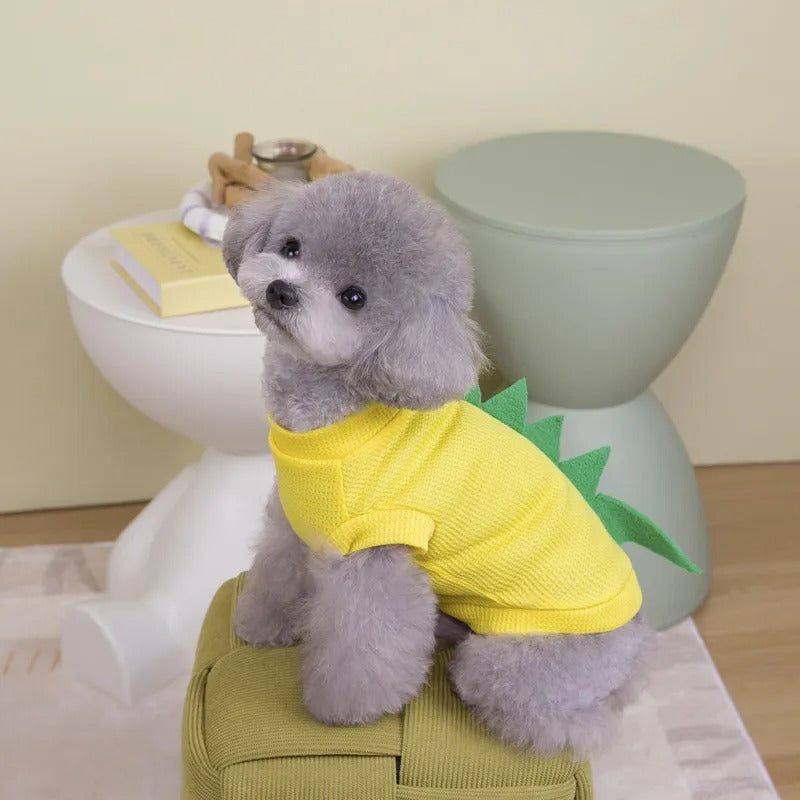 Elastic Mesh Little Dinosaur Dog Vest Dog T-Shirt