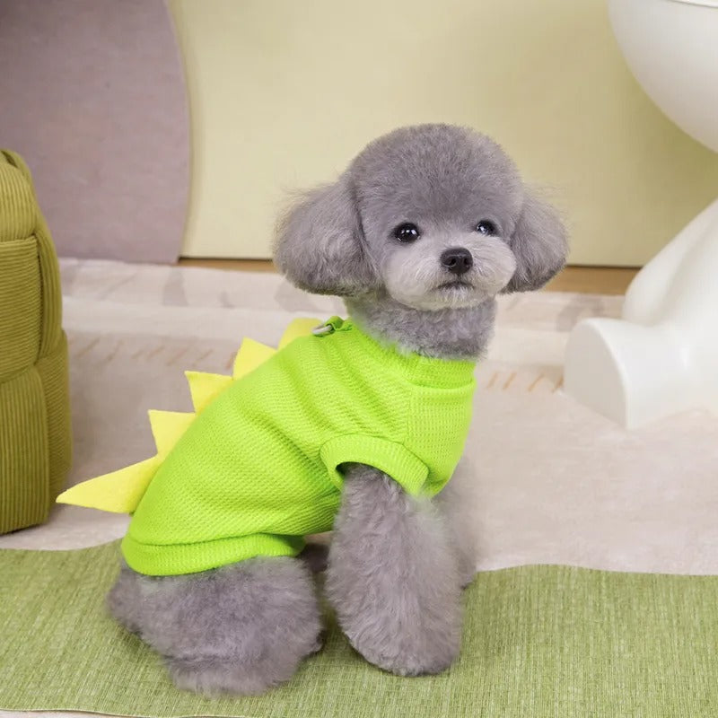 Elastic Mesh Little Dinosaur Dog Vest Dog T-Shirt