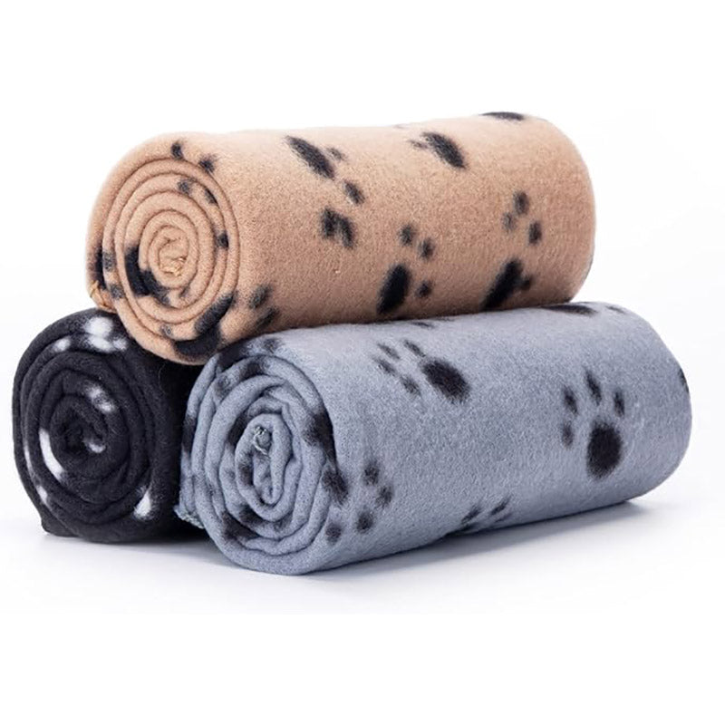 3PC Washable Fluffy Durable Soft Fleece Pet Blanket