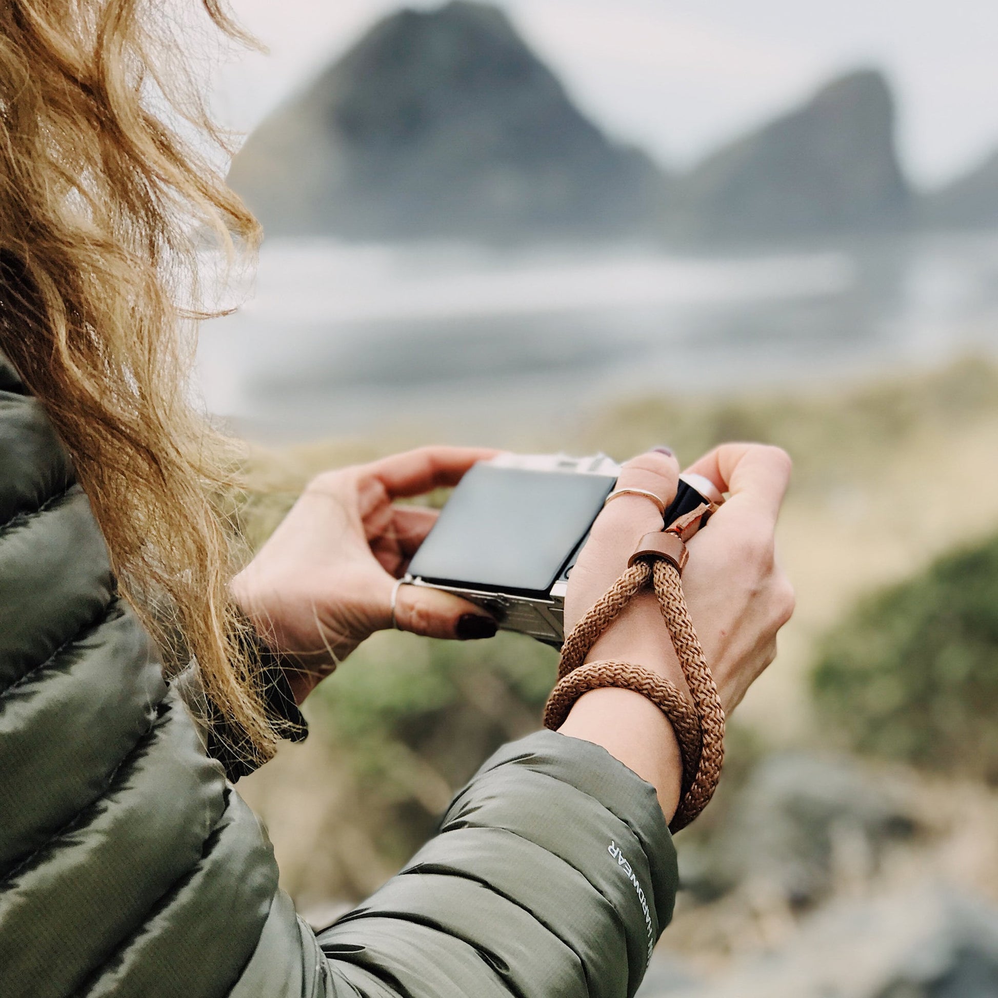 Wrist and Neck Strap for SLR, DSLR Cameras - Black / Brown / Green - Small / Medium / Large