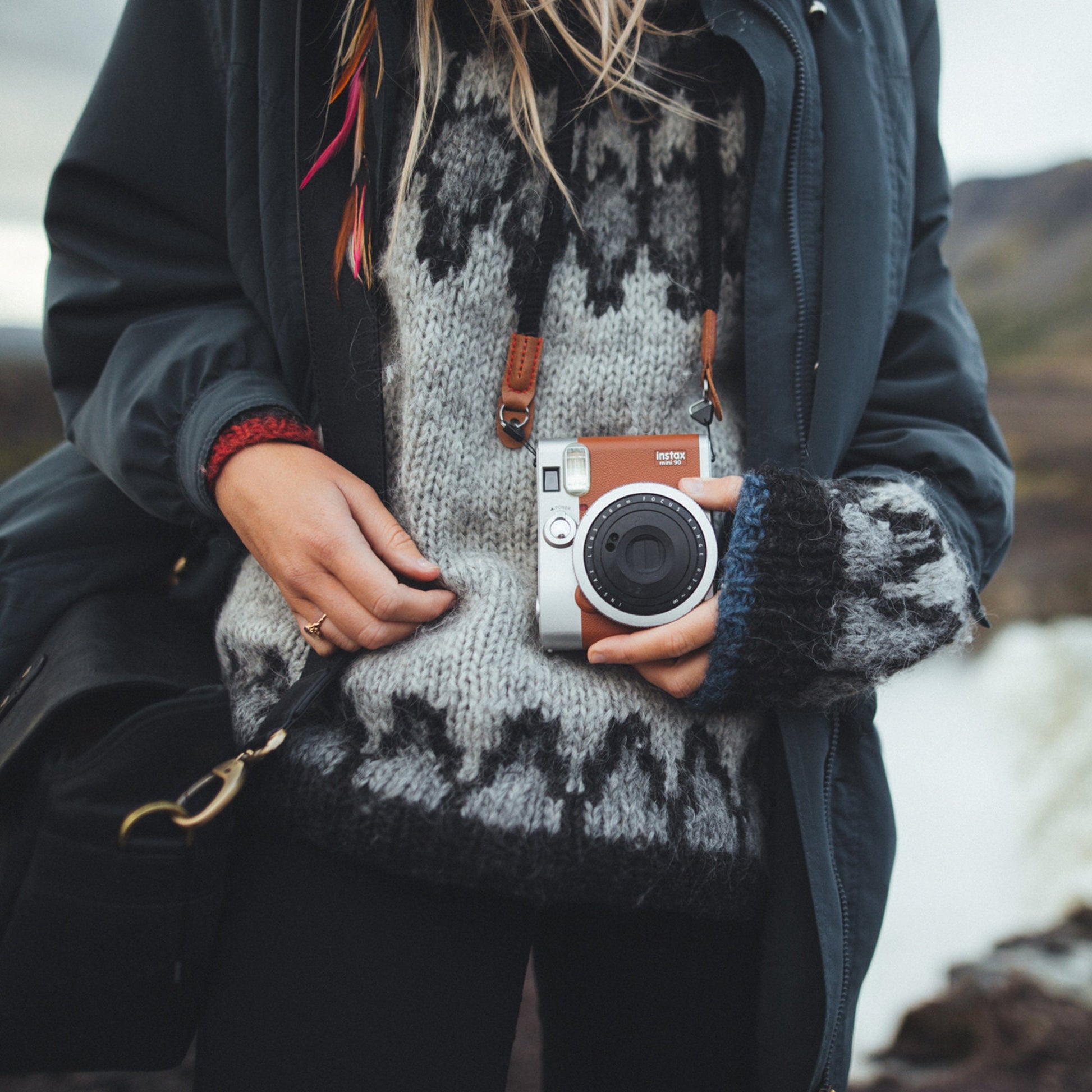 Wrist and Neck Strap for SLR, DSLR Cameras - Black / Brown / Green - Small / Medium / Large