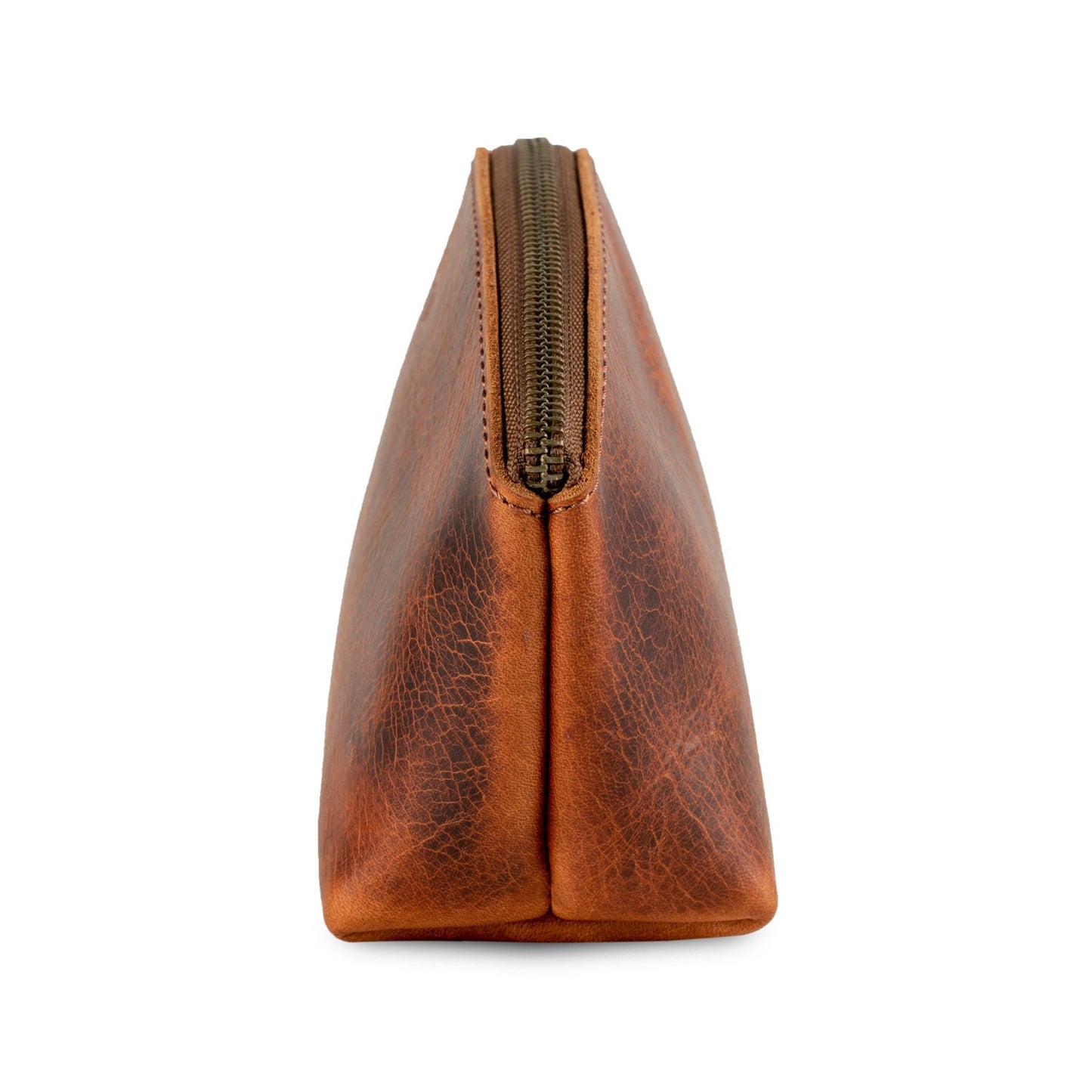 Personalized Hand Crafted Leather Makeup Pouch, Vintage Small Evening Handbag, Cosmetic Accessory Pouch, Versatile Gondola Style Purse