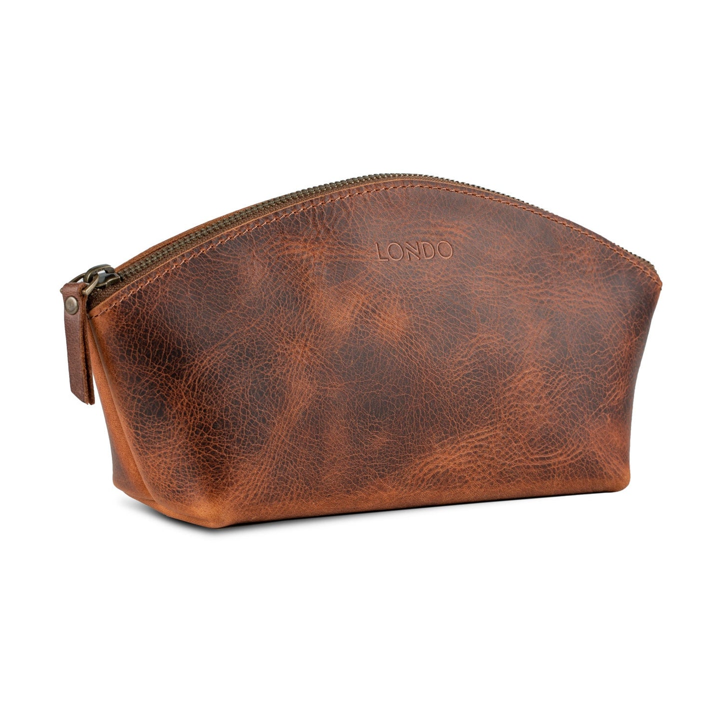 Personalized Hand Crafted Leather Makeup Pouch, Vintage Small Evening Handbag, Cosmetic Accessory Pouch, Versatile Gondola Style Purse