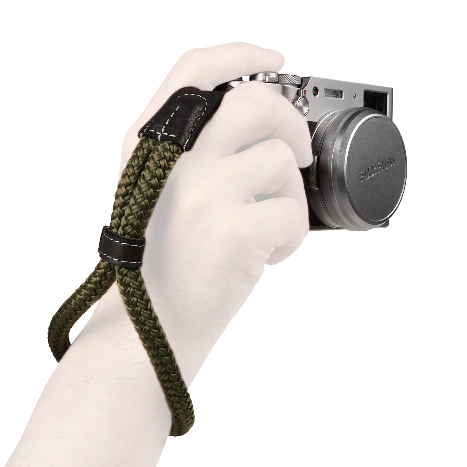 Wrist and Neck Strap for SLR, DSLR Cameras - Black / Brown / Green - Small / Medium / Large