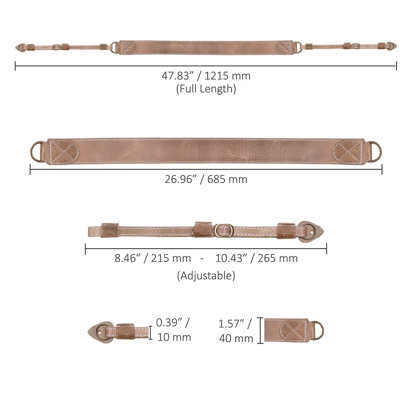 Best Selling Personalized Genuine Leather Camera Strap, Custom Strap for Pro and Hobby Photographers - Gift for Him, Gift for Her