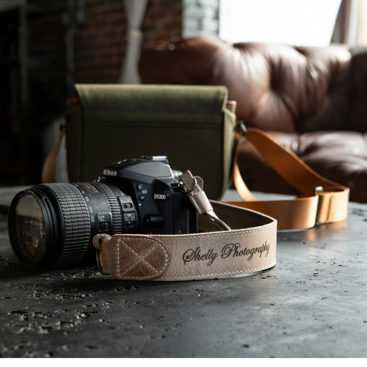 Best Selling Personalized Genuine Leather Camera Strap, Custom Strap for Pro and Hobby Photographers - Gift for Him, Gift for Her