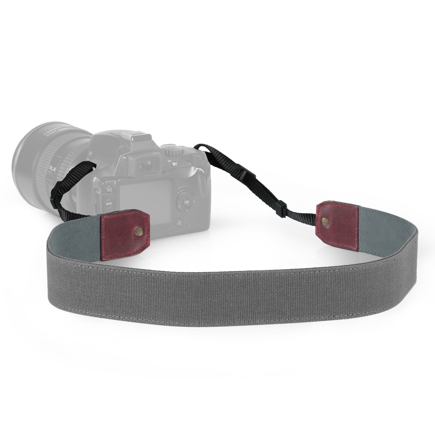 Personalized Canvas and Genuine Leather Adjustable Shoulder or Neck Strap Gift Strap for Photographers DSLR Camera Holder