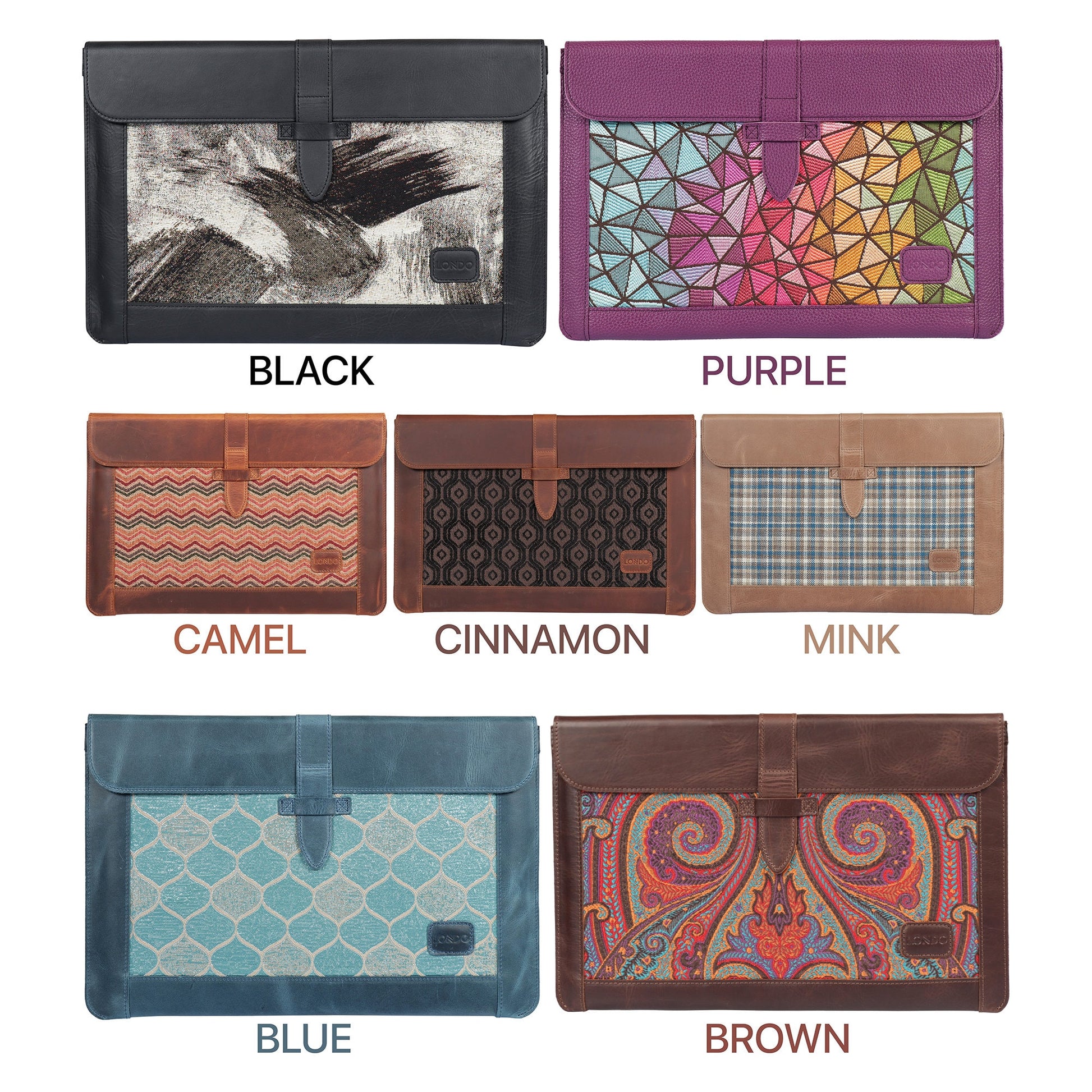 Personalized Leather Sleeve Bag for MacBook Pro and Air - 16'', 14'', 13'', 13.3'' & 15'' / Brown /