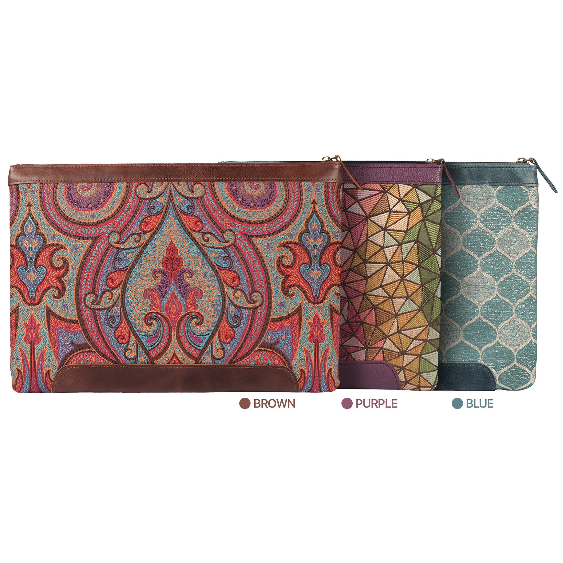 Personalized Top Grain Leather Laptop Sleeve for MacBook Pro & Air - 16'', 14'', 13.3'', M1 Pro Max, M2, M3, M4 - Designer