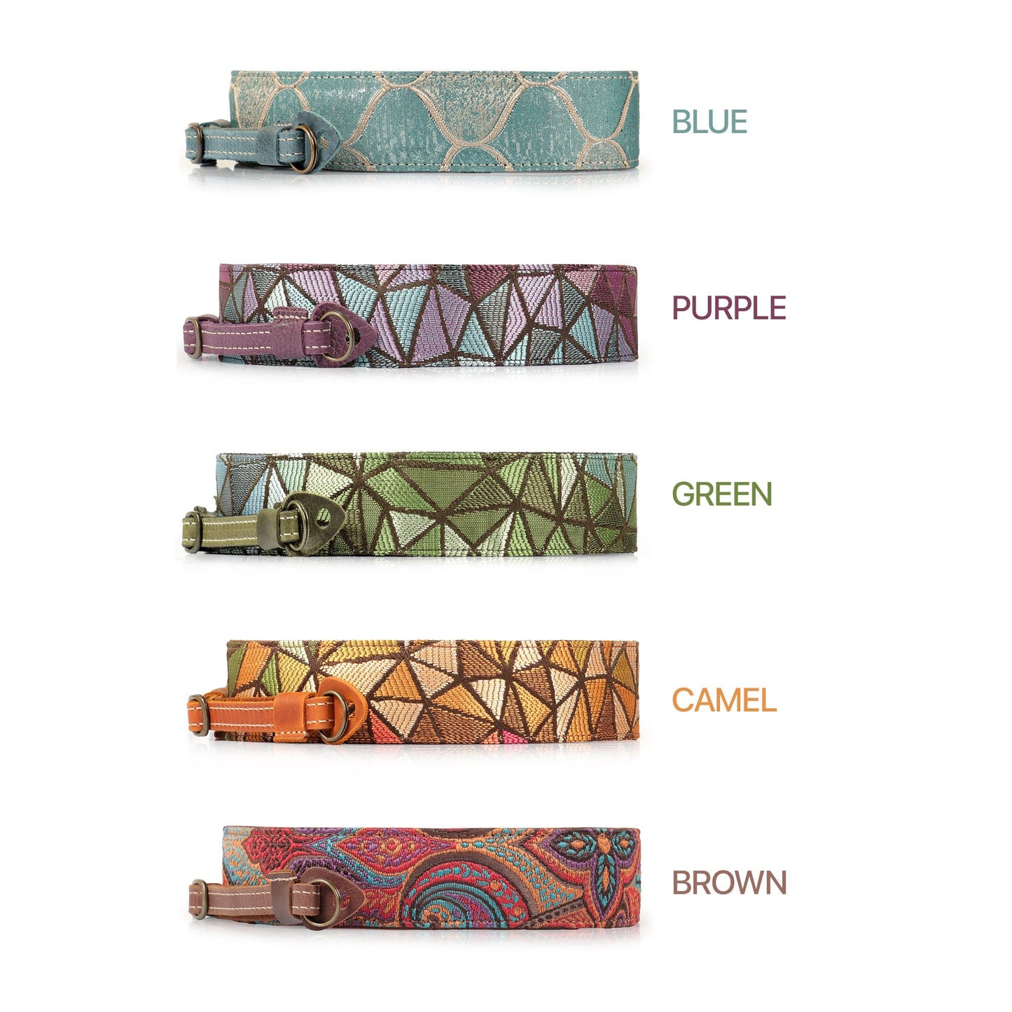 Leather Camera Strap Gift Custom Strap for Photographers DSLR Camera Holder - Unique Colorful Designs - Gift for him Gift for Her