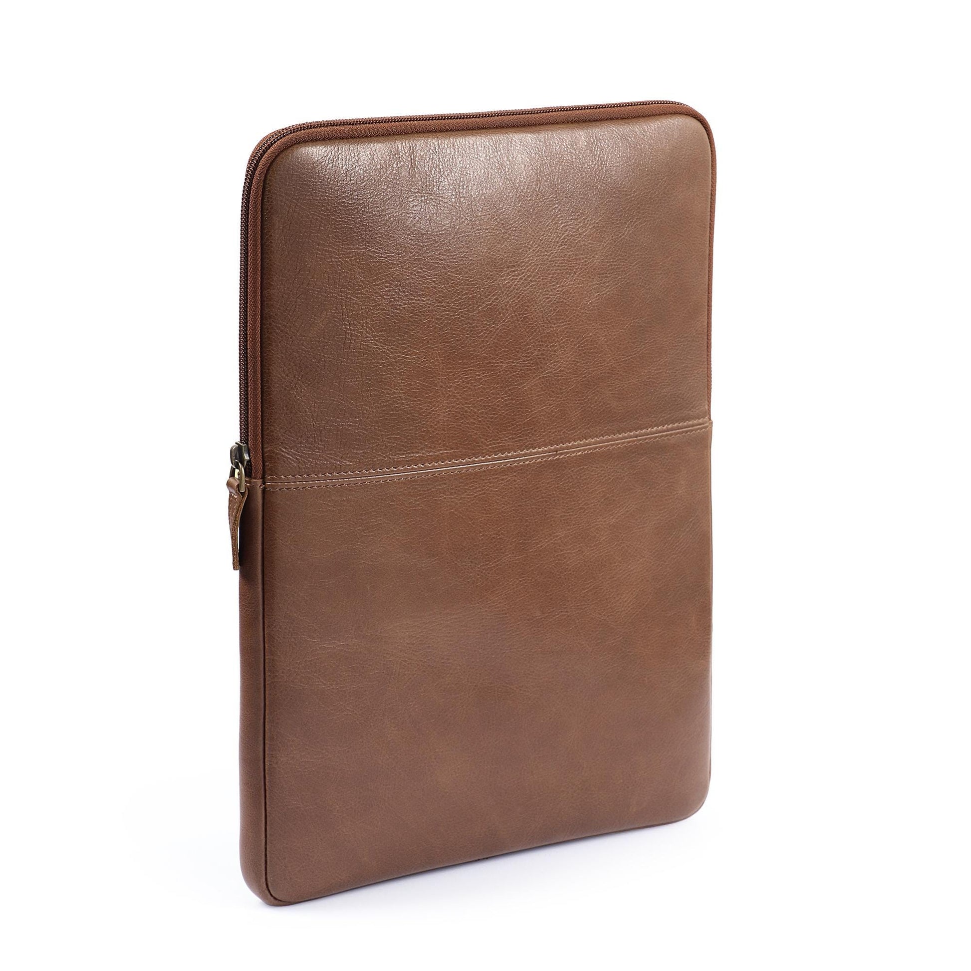 Personalized Top Grain Leather Sleeve Bag for MacBook Pro and Air - 16'', 14'', 13'', 13.3'' & 15'', Leather