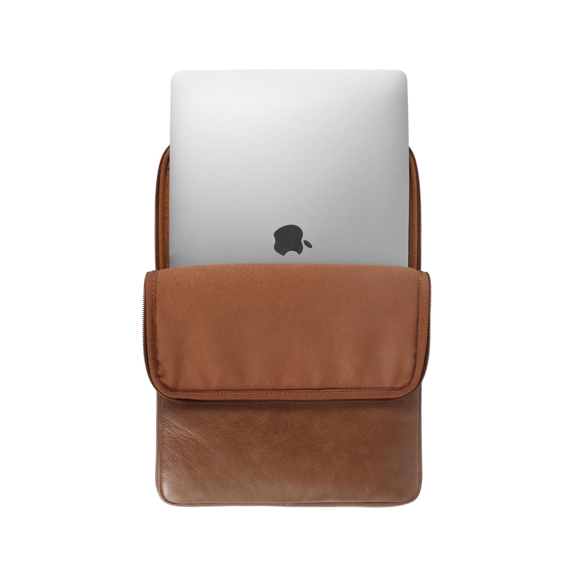 Personalized Top Grain Leather Sleeve Bag for MacBook Pro and Air - 16'', 14'', 13'', 13.3'' & 15'', Leather