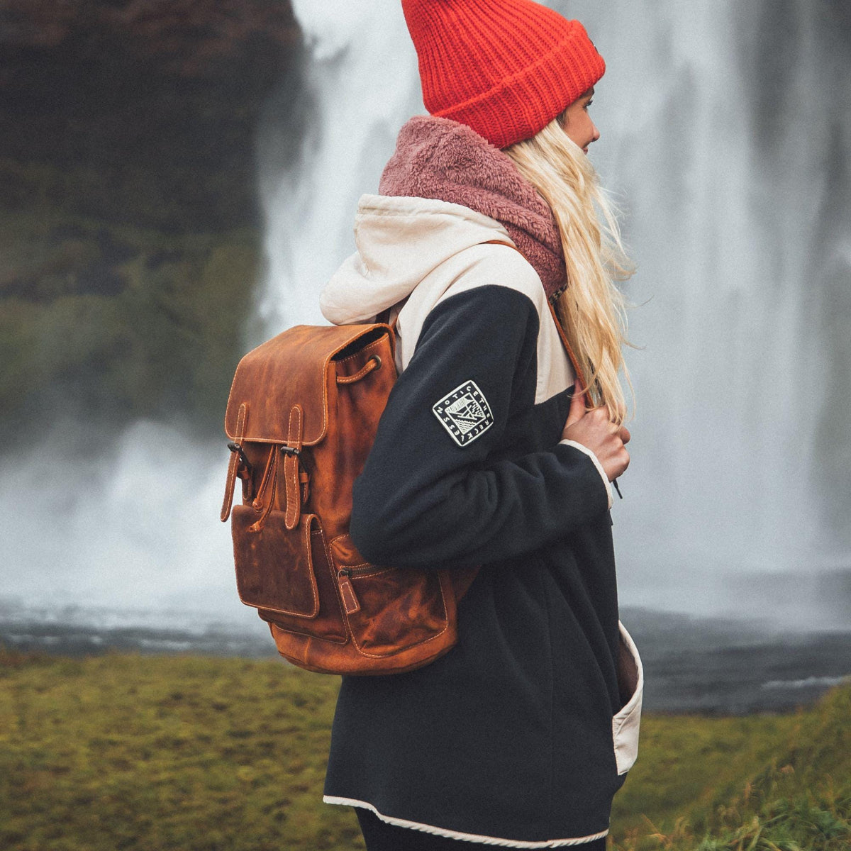 Handcrafted Top Grain Leather Backpack, Weather-Resistant Hiking, Women & Men Purse, Unisex, Vintage Laptop Valley Backpack