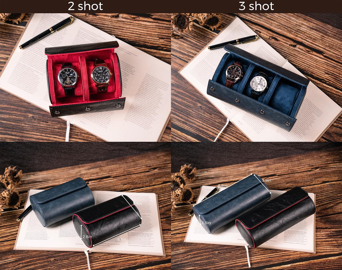 Personalized Watch Roll Leather, Watch Roll for Men, Watch Roll for 3, Corporate Gifts, Travel Watch Box, Groomsmen gift, Gift For Him