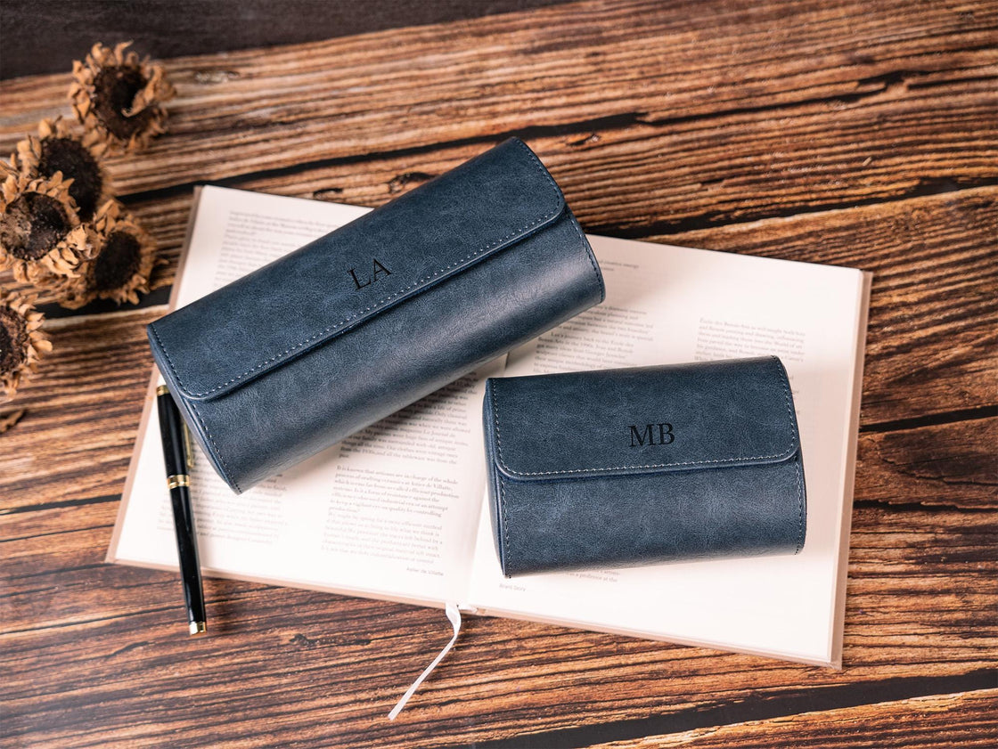 Personalized Watch Roll Leather, Watch Roll for Men, Watch Roll for 3, Corporate Gifts, Travel Watch Box, Groomsmen gift, Gift For Him